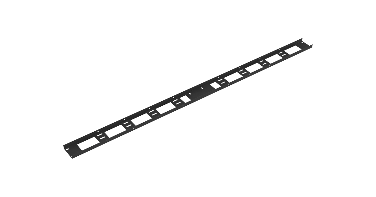 Органайзер кабельный вертикальный, 33U, для шкафов серий TFR-R, TFI-R и TFA, Ш97хГ110мм, металлический, с пластиковыми пальцами, с крепежом, цвет серы