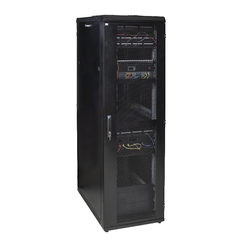 ITK Шкаф серверный 19", 42U, 800х1000 мм, перф. передняя и задняя двери, черный (место 3)