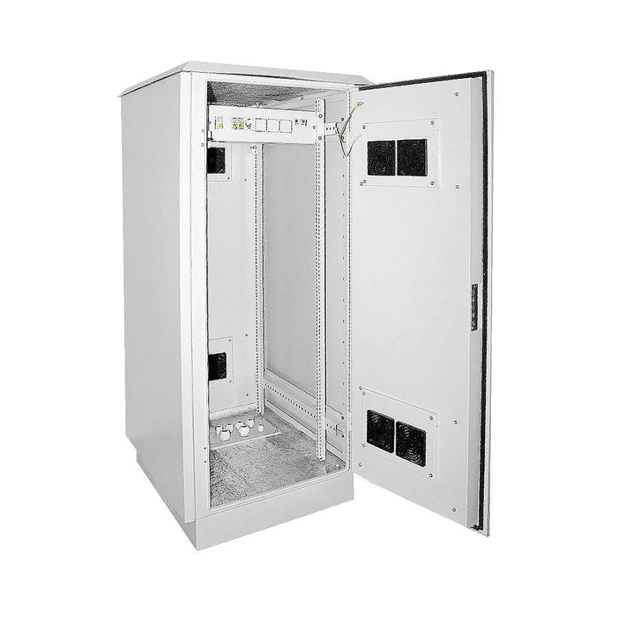 ITK Шкаф уличный 19" 42U 720x860, IP55 металл двери, серый