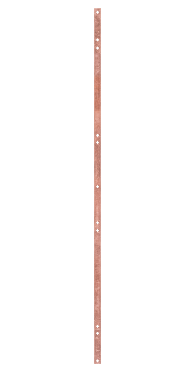 Шина заземления TLK, медная 24U, 4 клеммы, вертикальная