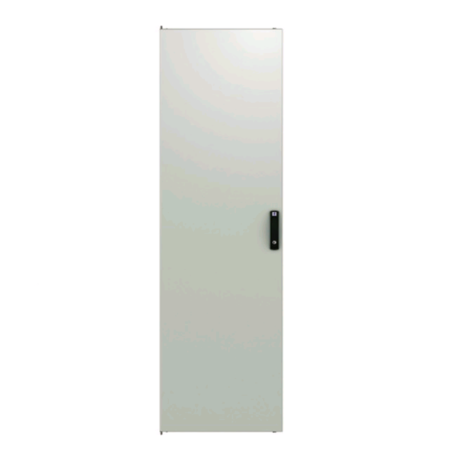 Дверь стальная сплошная (тип H) 45Ux600 мм (ВхШ), трехточечный замок с ручкой, для шкафов SZB, SZBR, SZBD, SZBSE, OTS1, DC, ECO