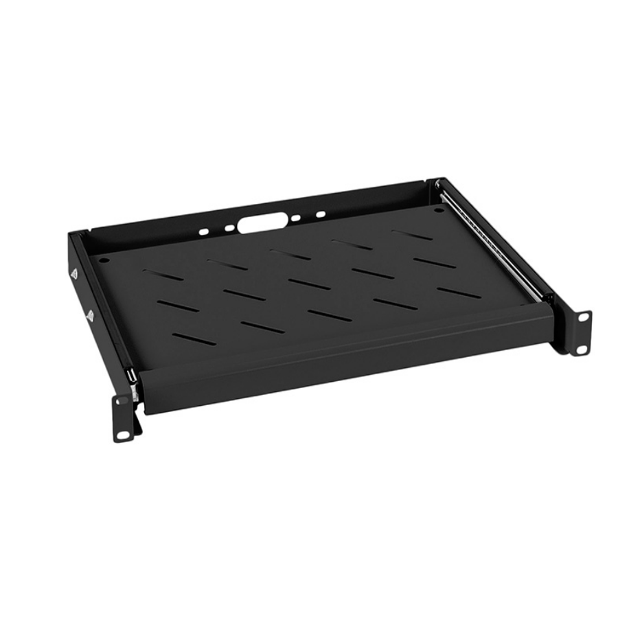 Выдвижная полка 19" для клавиатуры, цвет черный (RAL 9004)