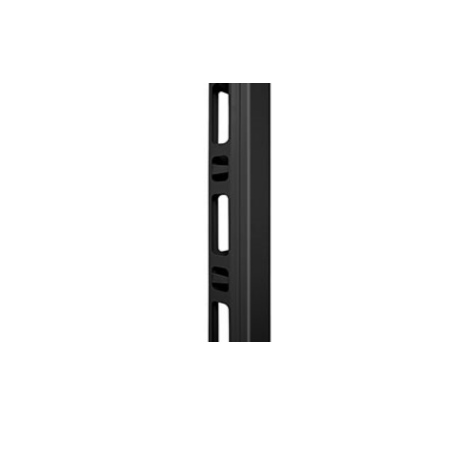 Вертикальный кабельный органайзер в шкаф 42U, металлический, цвет черный (RAL 9004)