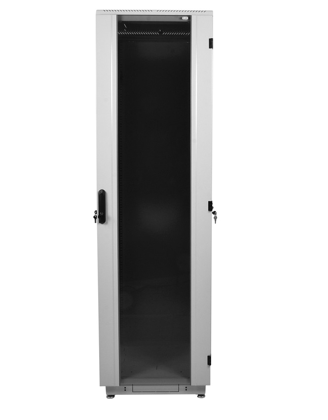  Купить Шкаф телекоммуникационный напольный 38U (600 × 800) дверь стекло, цвет чёрный