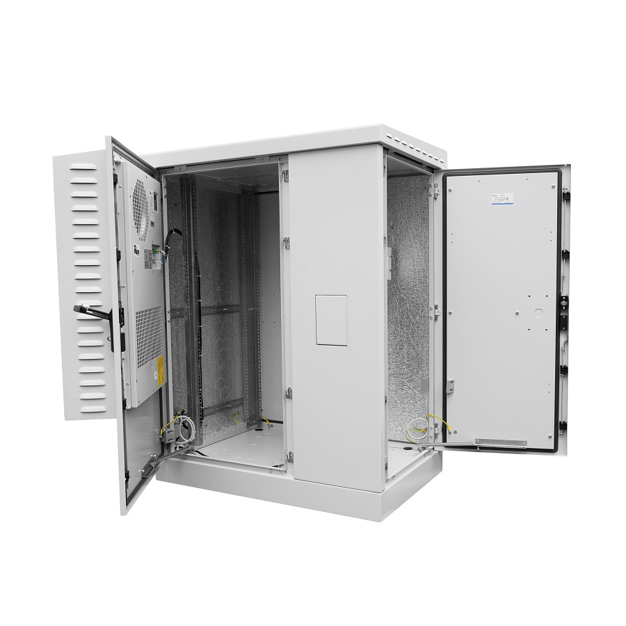 Шкаф всепогодный напольный укомплектованный 30U (Ш1000 × Г600) с эл. отсеком, комплектация ТК-IP54