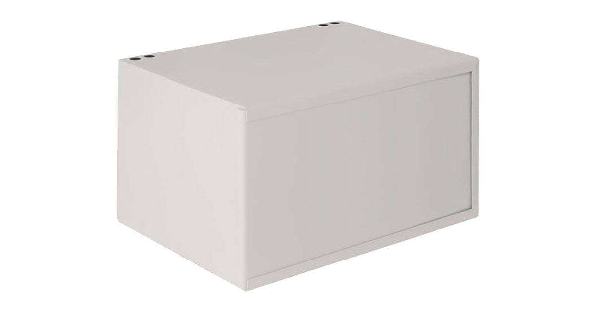 Настенный антивандальный шкаф пенального типа, 7U, Ш520хВ320хГ400мм, OEM, серый 