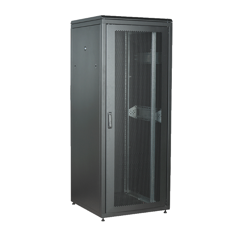 ITK Шкаф сетевой 19" LINEA N 28U 600х1000 мм перфорированная передняя дверь черный