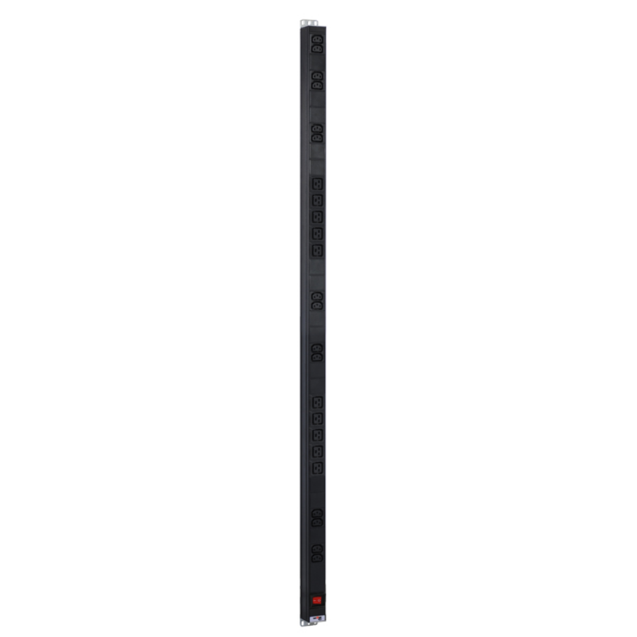 Верт блок розеток Rem-16, 1×16A, выкл, 14C13, 10C19, 1420мм, 33-48U, вход C20