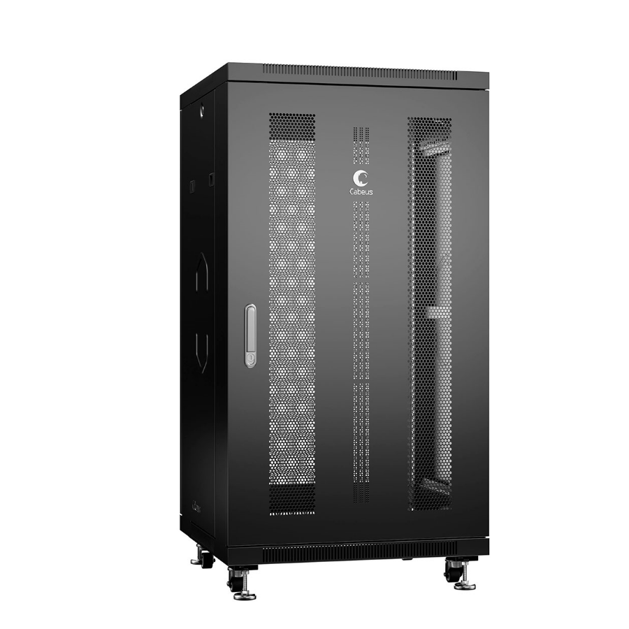 Шкаф монтажный телекоммуникационный 19" напольный для распределительного и серверного оборудования 22U 600x600x1166mm (ШхГхВ
