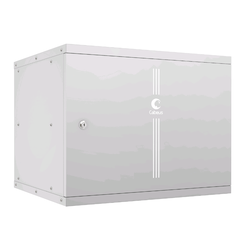 Шкаф телекоммуникационный настенный 19" 9U, серия LIGHT разборный, дверь металл, цвет серый