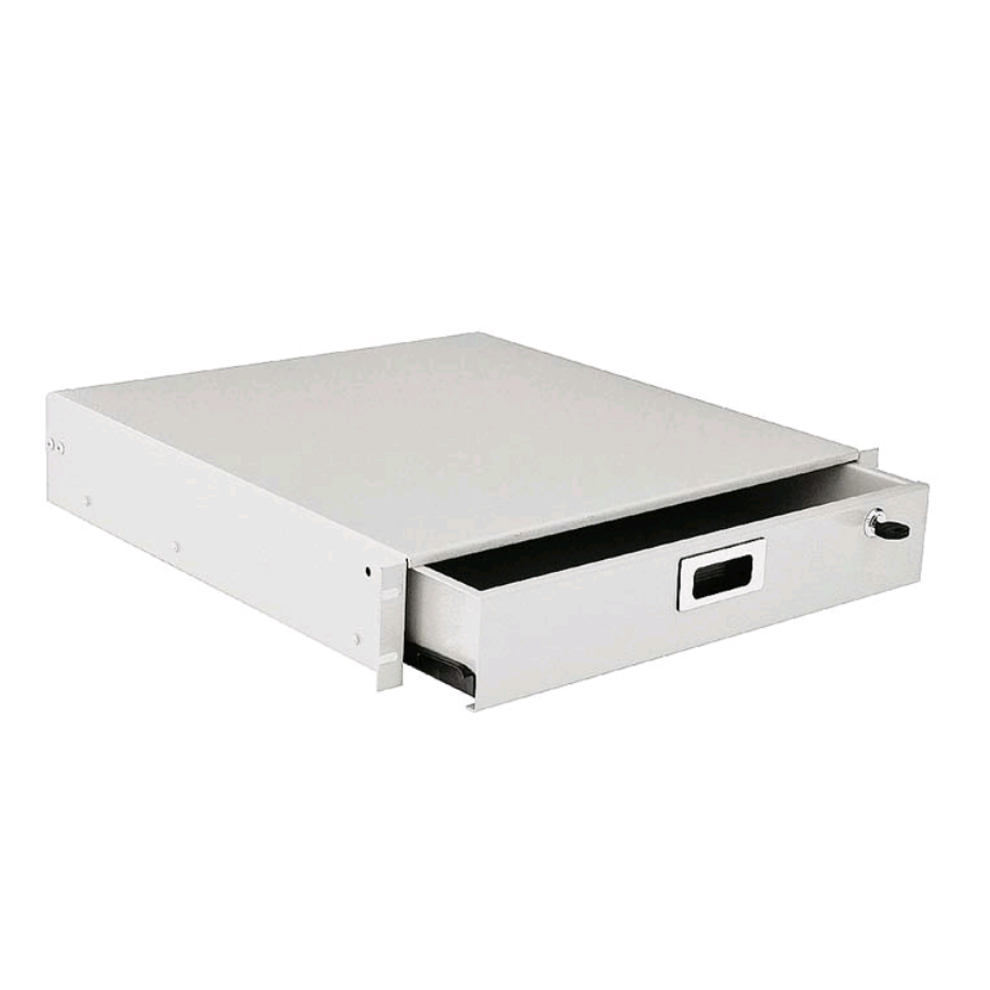 Ящик для документов, 2U x 415 x 465 mm, цвет серый (RAL 7035) (SZB-67-00-00)