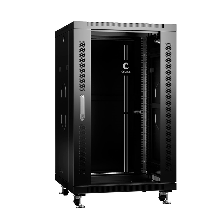 Шкаф монтажный телекоммуникационный 19" напольный для распределительного и серверного оборудования 18U 600x600x988mm (ШхГхВ)