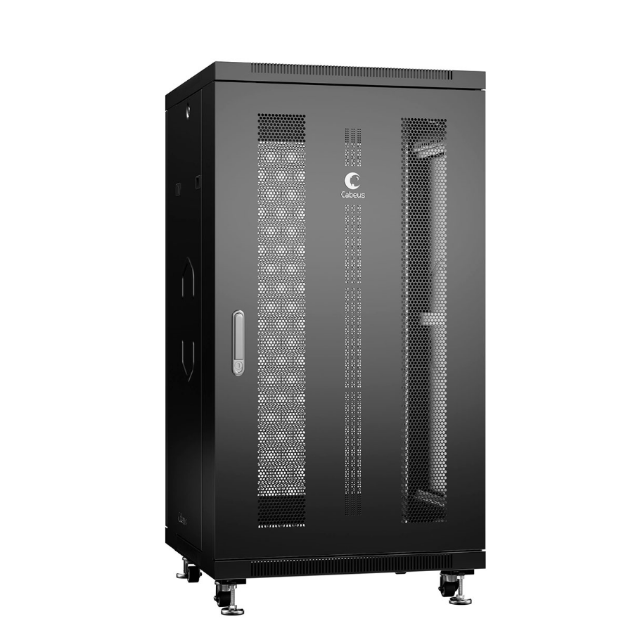 Шкаф монтажный телекоммуникационный 19" напольный для распределительного и серверного оборудования 22U 600x1000x1166mm (ШхГ