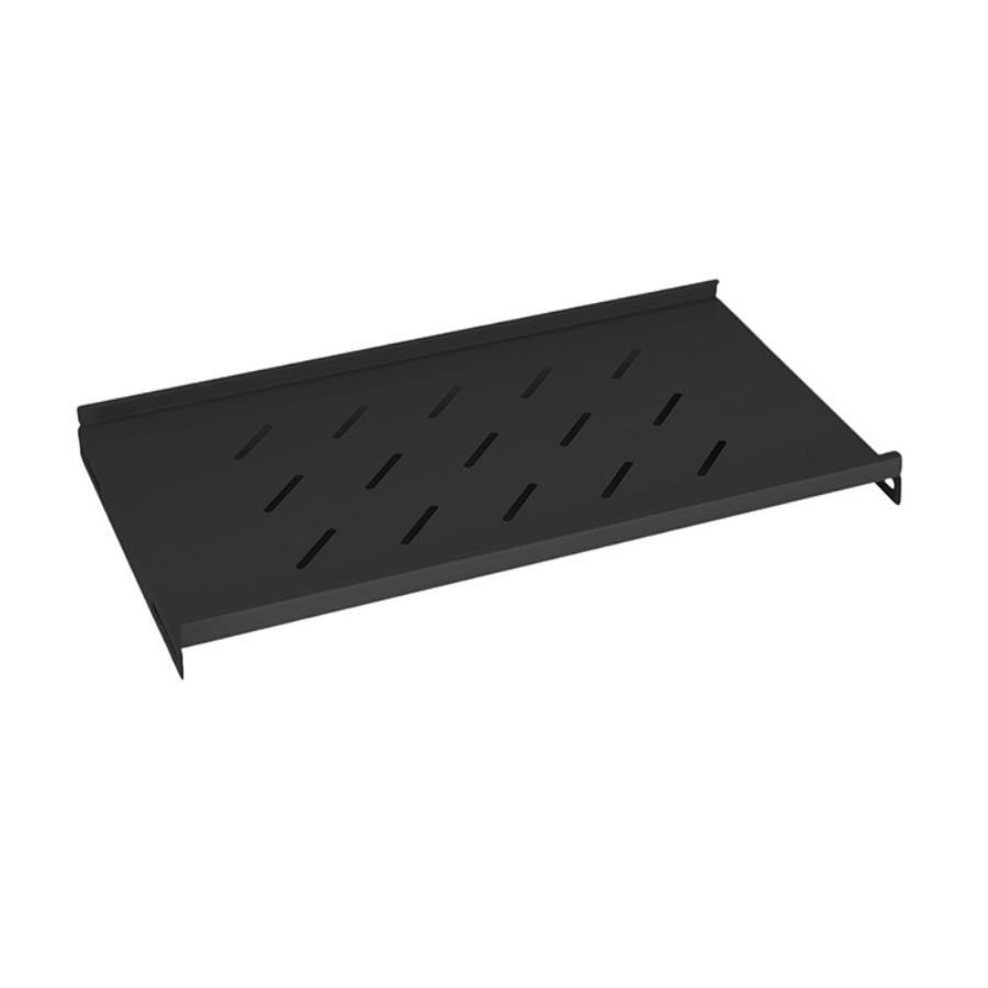 Полка 19" перфорированная для настенных шкафов глубиной 450 мм, цвет черный (RAL 9004)