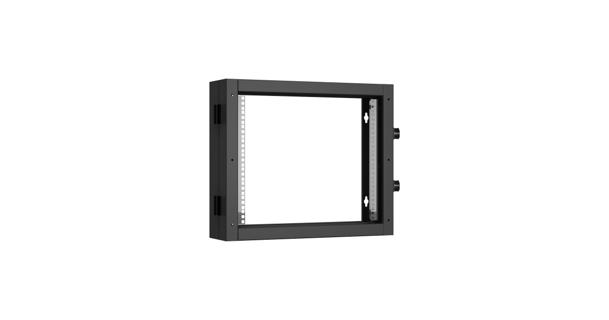Пристенная поворотная секция TLK 19", 9U, Ш600хВ503хГ156мм, 1 пары L-образных монтажных направляющих, черный RAL 9005.