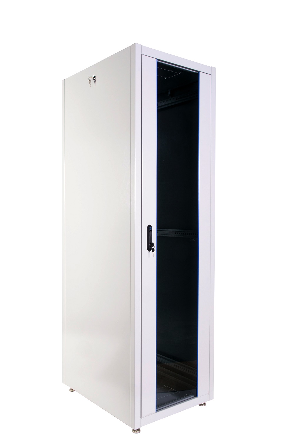  Купить Шкаф телекоммуникационный напольный ЭКОНОМ 48U (800 × 1000) дверь стекло, дверь металл