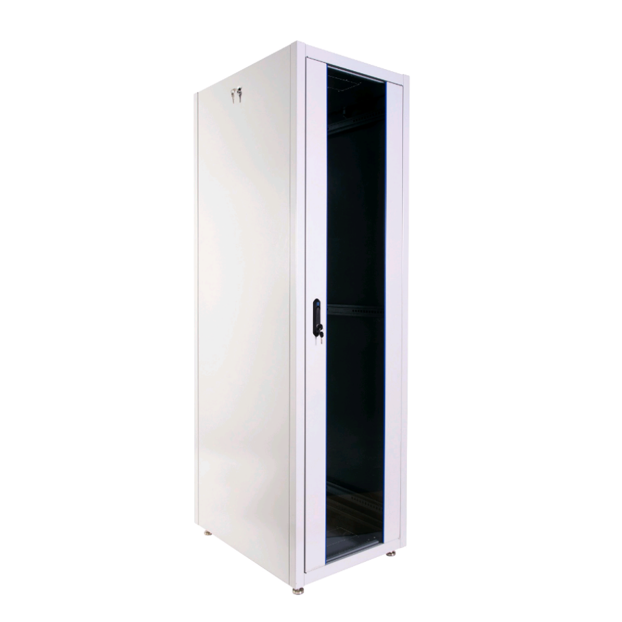 Шкаф телекоммуникационный напольный ЭКОНОМ 42U (600 × 800) дверь стекло, дверь металл