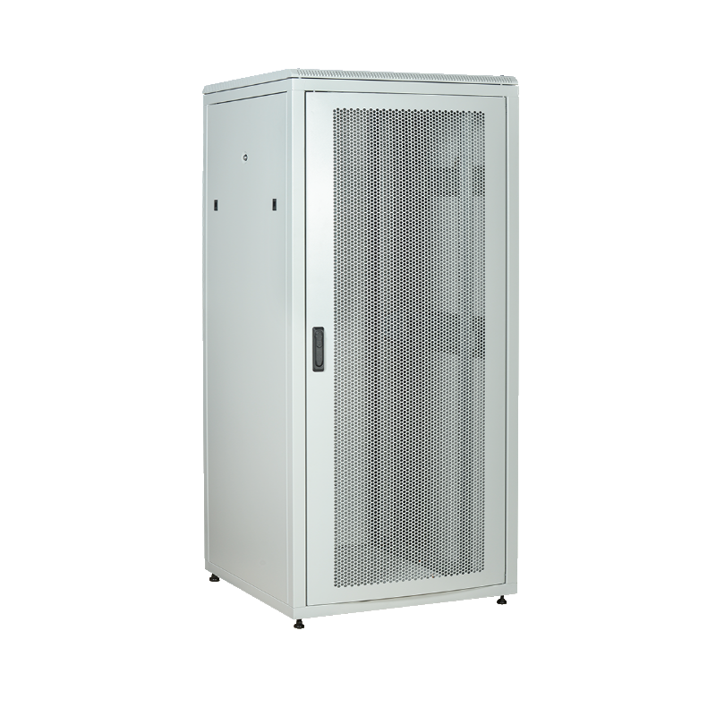 ITK Шкаф сетевой 19"  LINEA N 18U 800х800мм перф. пер. дв. задн. металл. сер.