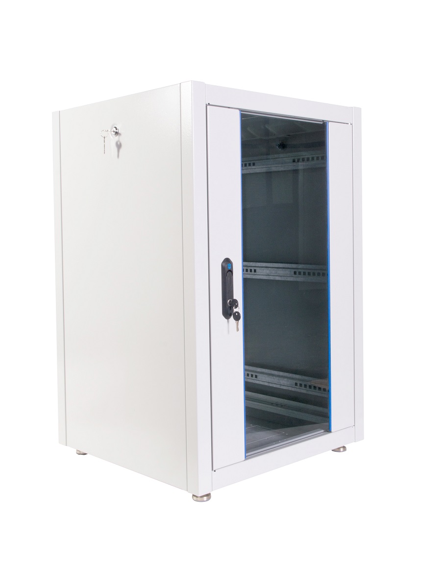  Купить Шкаф телекоммуникационный напольный ЭКОНОМ 18U (600 × 600) дверь стекло, дверь металл