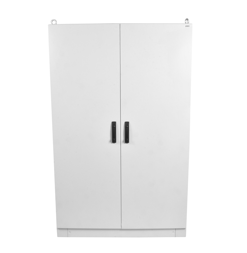  Купить Отдельный электротехнический шкаф IP55 в сборе (В2200×Ш1200×Г400) EME с двумя дверьми, цоколь 100 мм