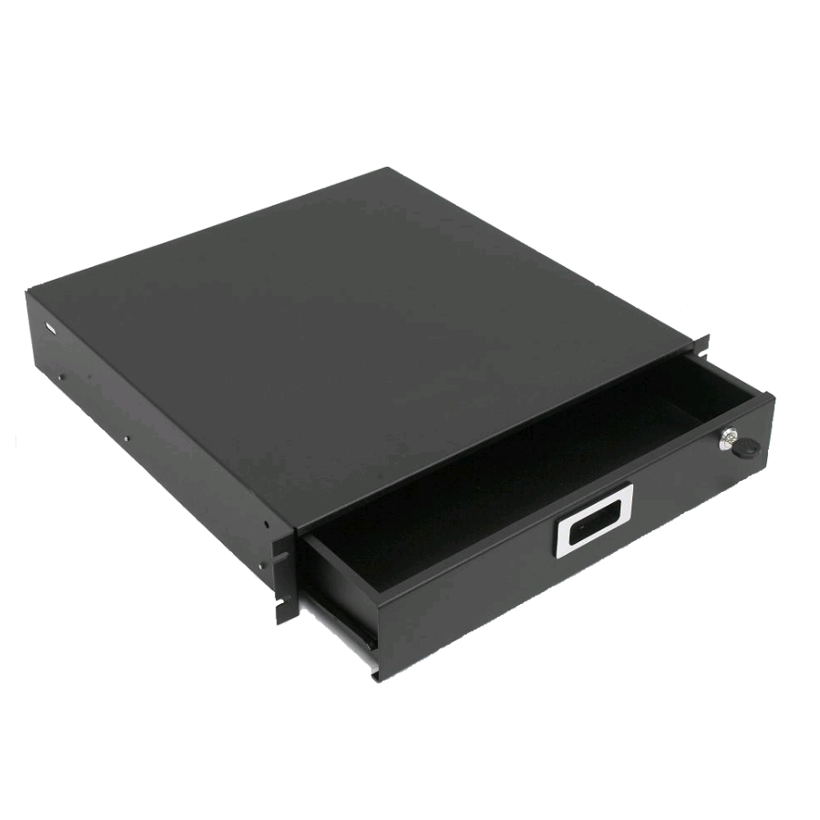 Ящик для документов, 2U x 415 x 465 mm, цвет черный (RAL 9005) (SZB-67-00-00/9005)