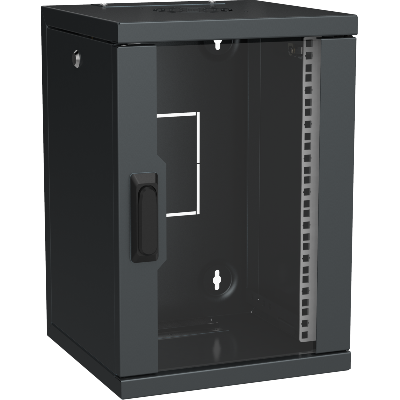 ITK LINEA WS Шкаф 10" 9U 320х310мм дверь стекл. черн.